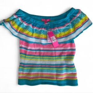 Lilly Pulitzer Canaria Sweater Off-the-Shoulder